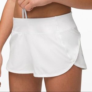 White Speed Up Shorts